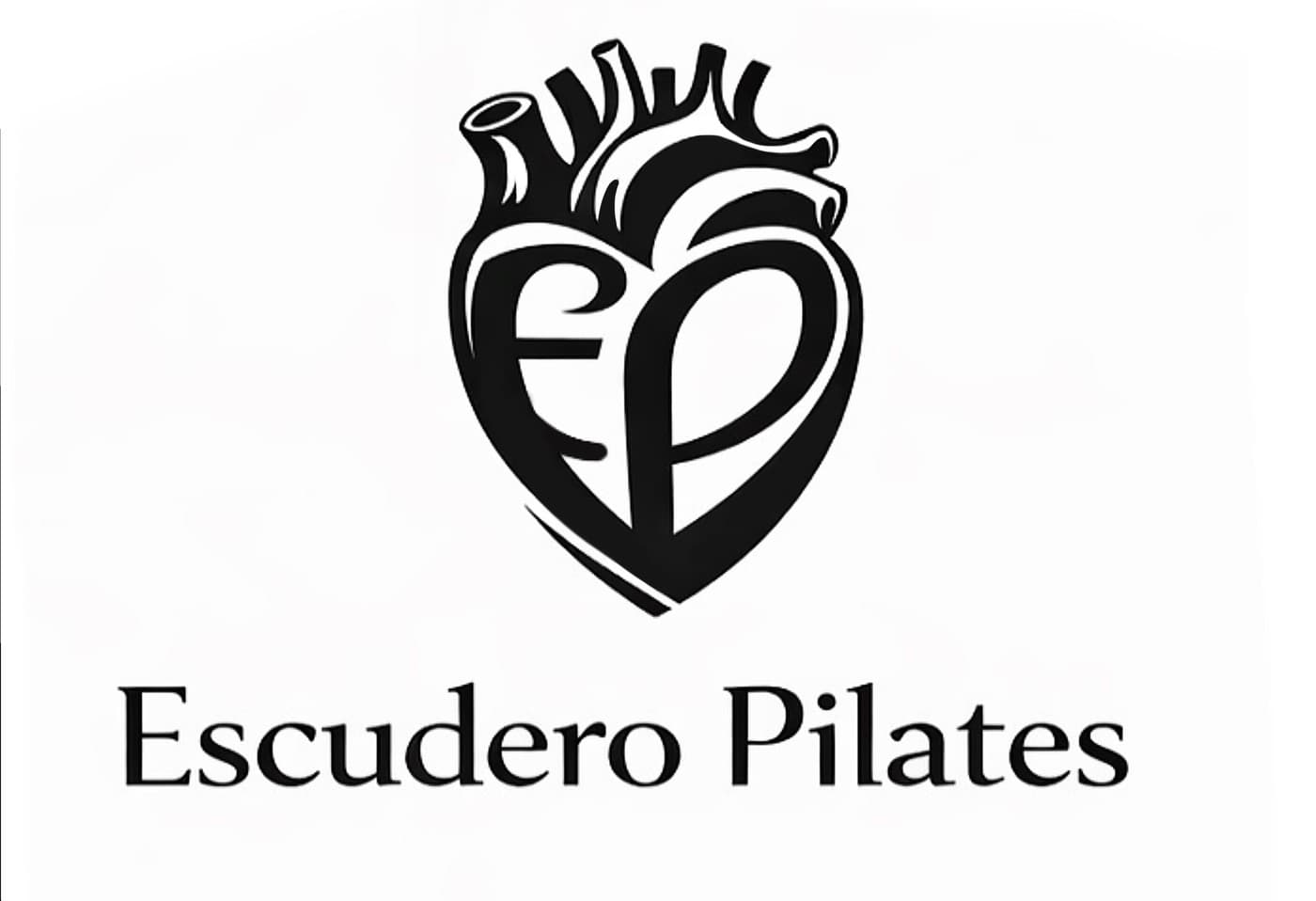 Símbolo y nombre de Escudero Pilates sobre fondo claro